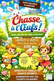 Chasse à l'oeufs samedi 4 avril 2026