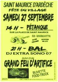 Fête du Village samedi 27 septembre 2025