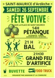 Fête votive SAMEDI 26 SEPTEMBRE