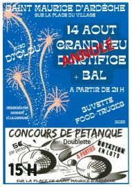 PETANQUE BAL JEUDI 14 AOUT 2025