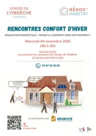 Rencontres confort d'hiver MERCREDI 4 NOVEMBRE 2026