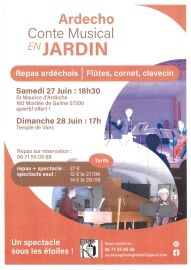 Ardecho Conte Musical en Jardin